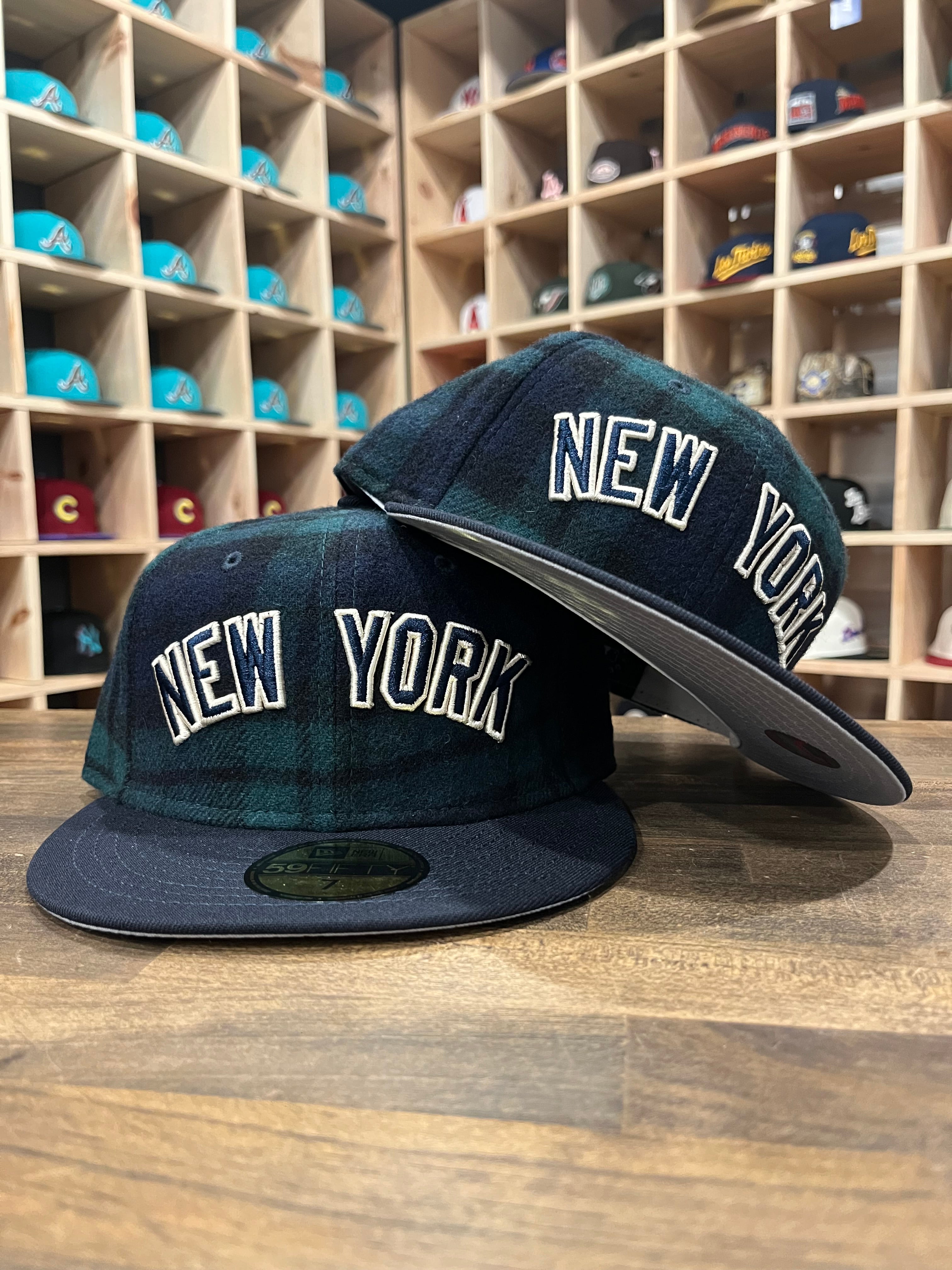 New York Yankees Black Watch Plaid 59Fifty New Era Hat – PRIVILEGE New York