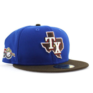 Open image in slideshow, Texas Rangers 50th Anniversary New Era 59Fifty Fitted Hat
