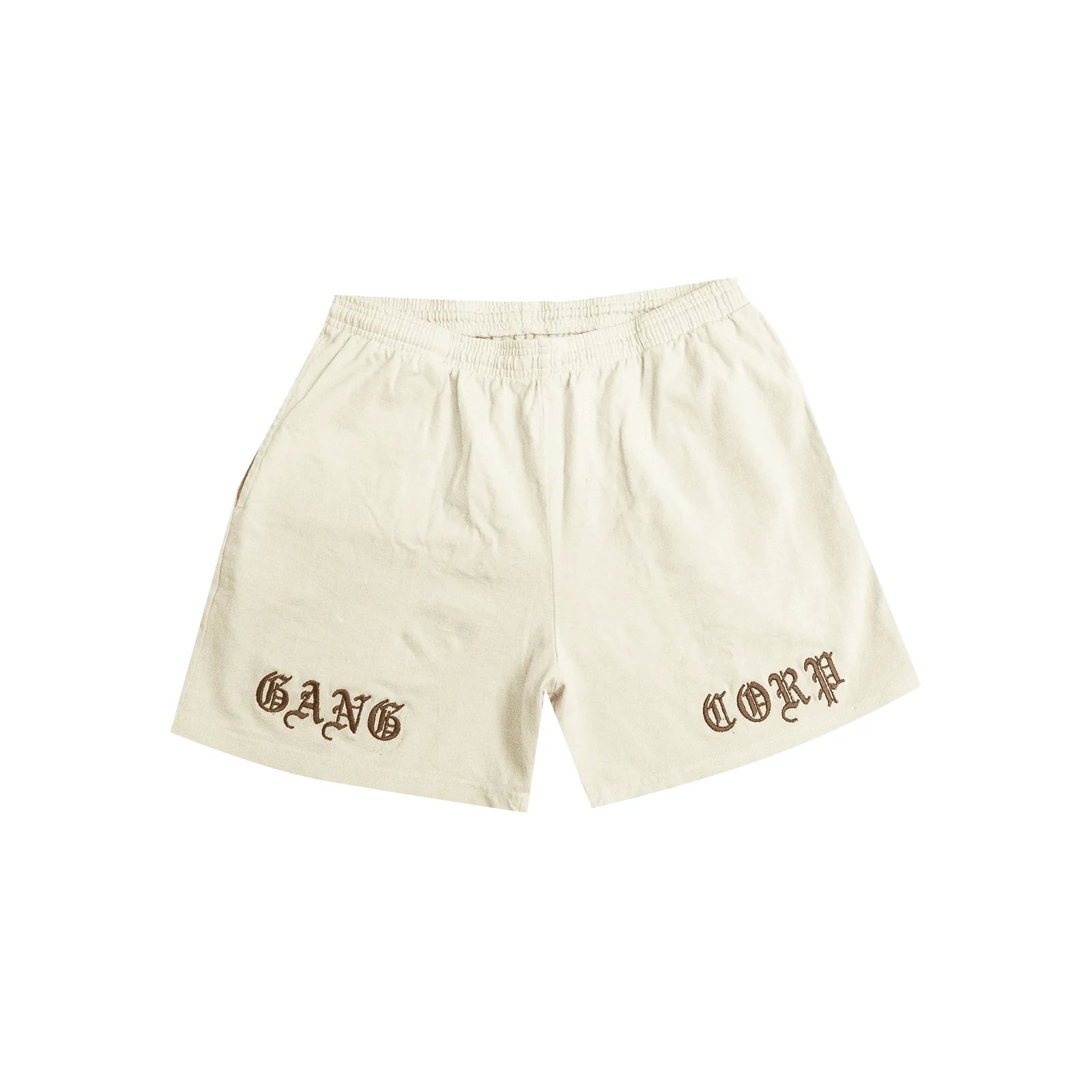 Gang Corp Old English Logo Shorts Natural