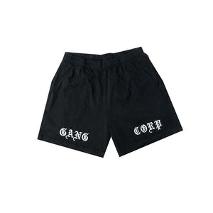 Gang Corp Old English Logo Shorts Black