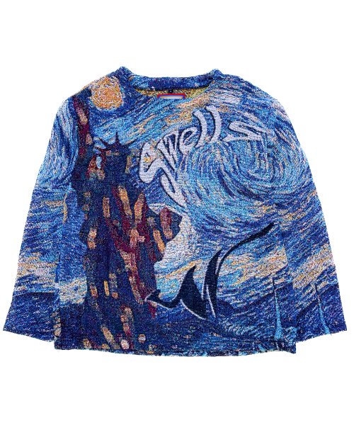 WANNA “W Swells” Tapestry Knit Sweater