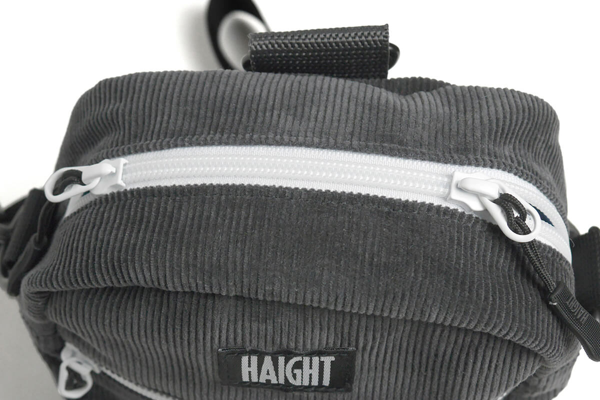 Haight x 4D7 Corduroy Shoulder Pouch Charcoal