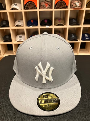 New Era New York Yankees 59Fifty Fitted Hat Heather Grey