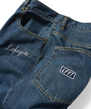 LFYT All Over Emblem Denim Pants Baggy Fit