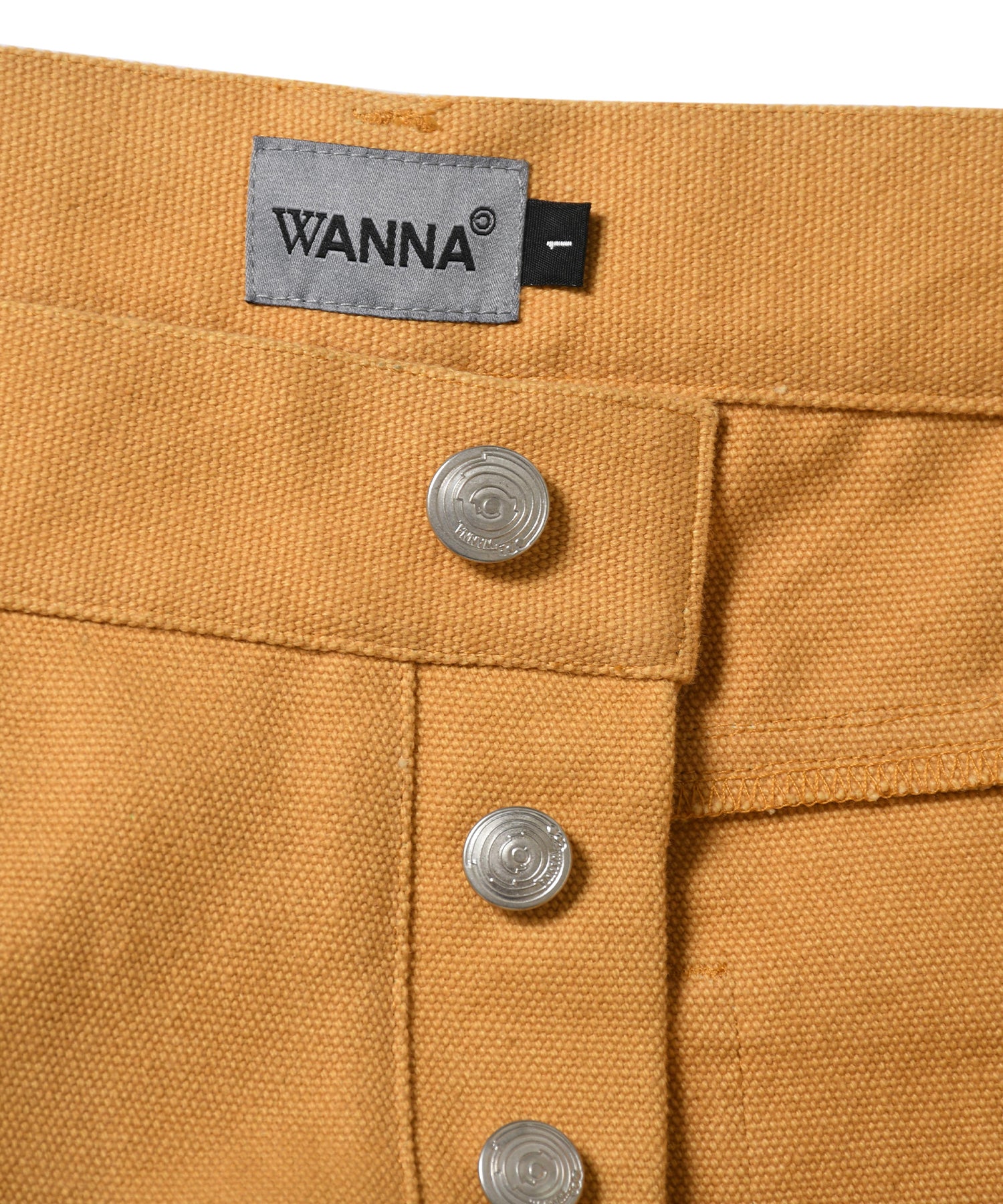 Wanna "CULT TRUE" Front Flared Pants Yellow