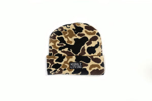 Open image in slideshow, Highly Living x Bongiorno Hunter Camo Beanie Knit Hat

